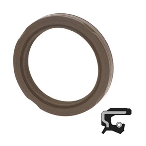 Skf Lip Seal, 1-5/8 in. Shaft Dia, 2-1/8 in. Housing Bore, 1/4 in. Nominal Width 16045 / 1.625X2.125X0.25 CRWAR5 V - main